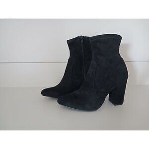 WILD PAIR Black Becci Sock Booties/NWOB, Size 7M